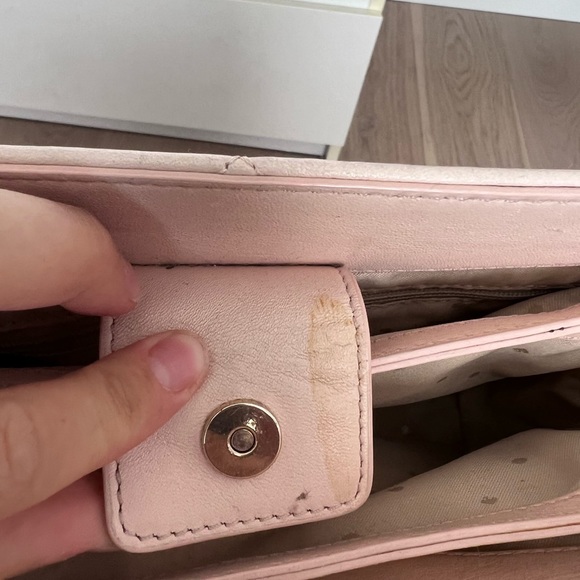 Kate Spade Blush Pink Quilted Gold Chain Crossbody Handbag - Picture 12 of 16